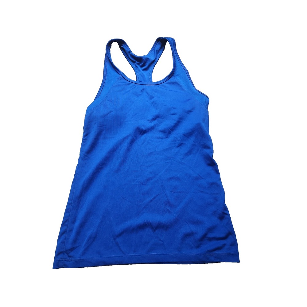 Blue polyester & spandex tank top in a S #activewear #fitness